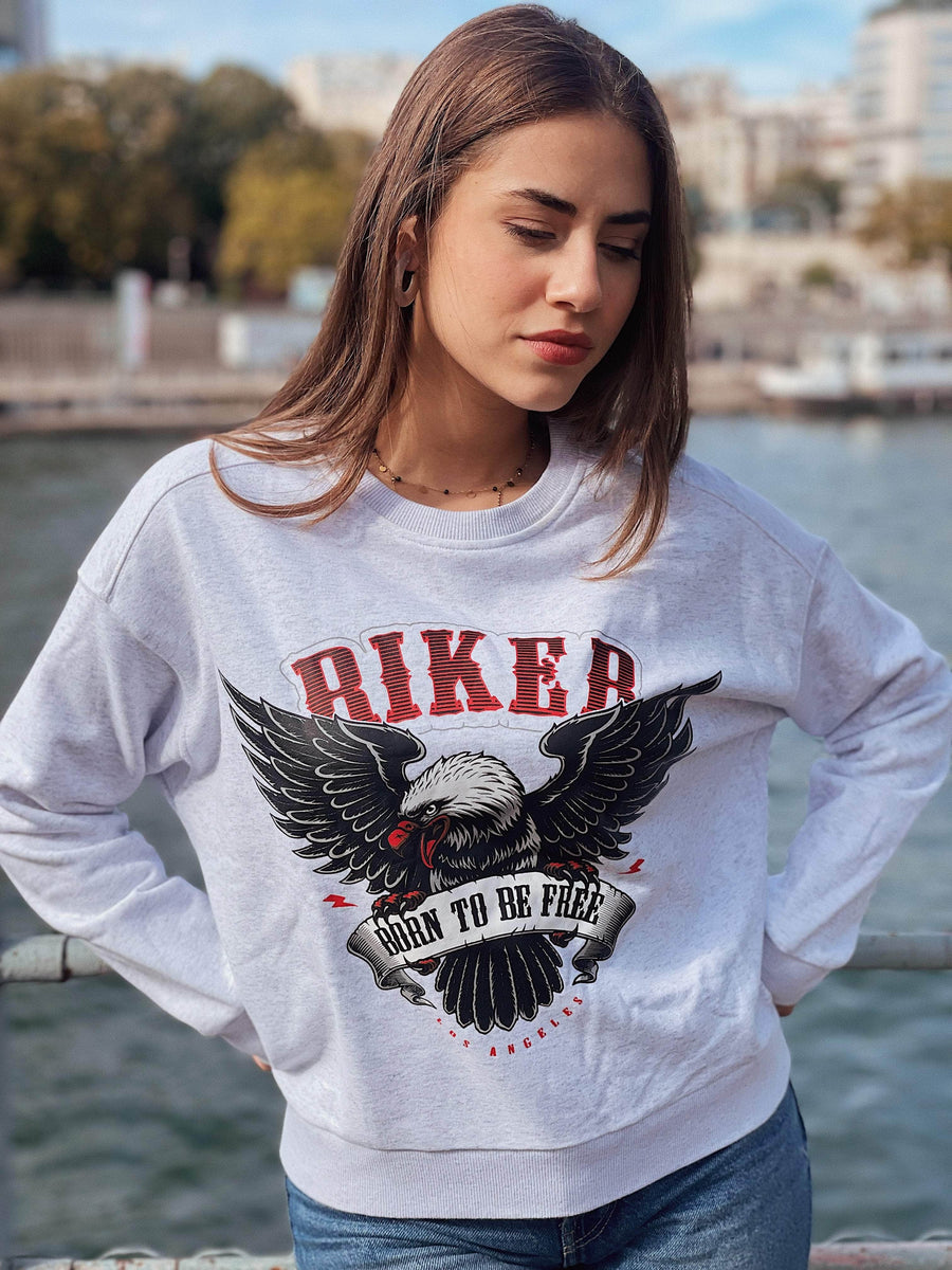 Sweatshirt Biker GEBOREN UM FREI ZU SEIN (-50%)