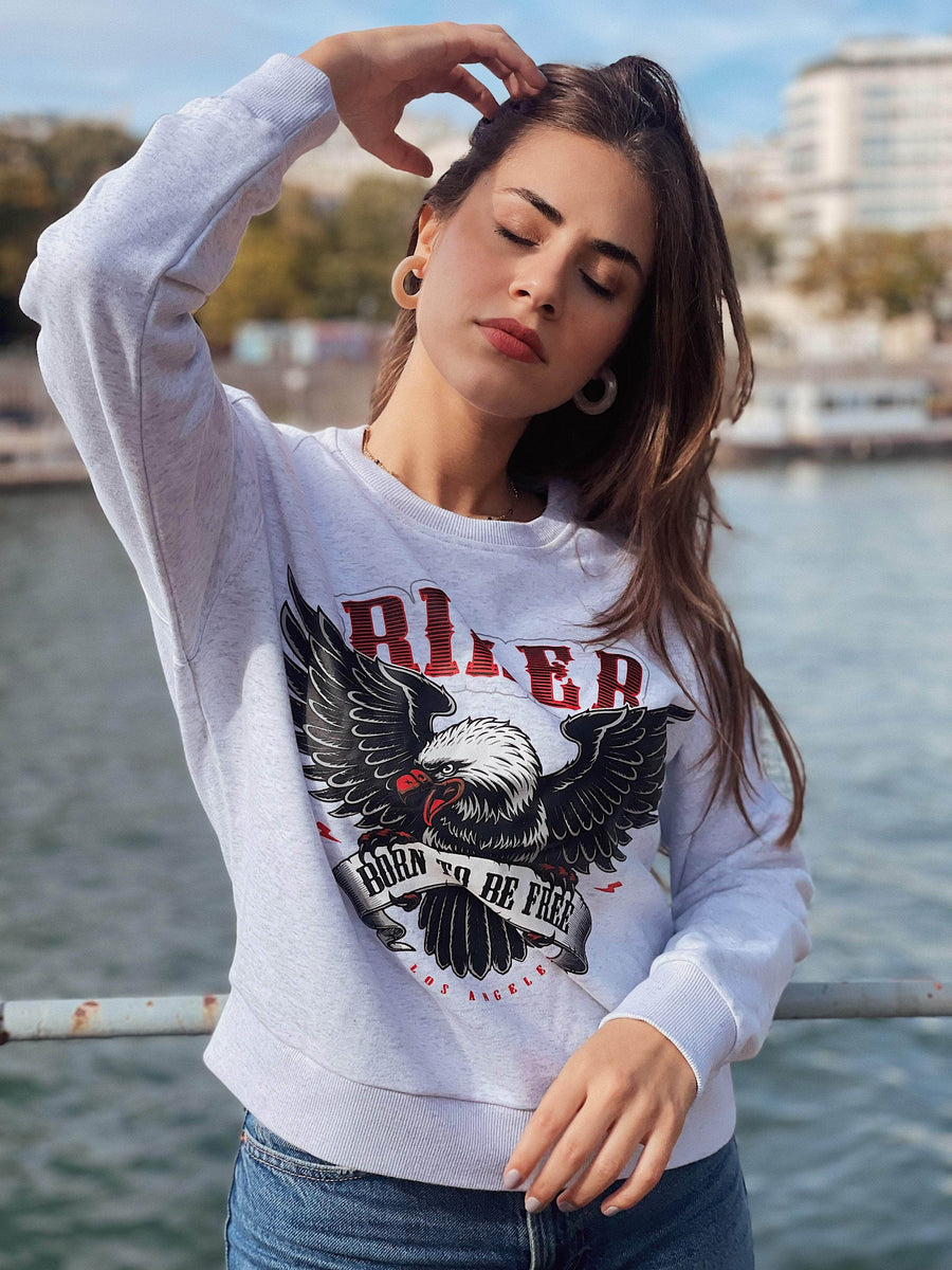Sweatshirt Biker GEBOREN UM FREI ZU SEIN (-50%)