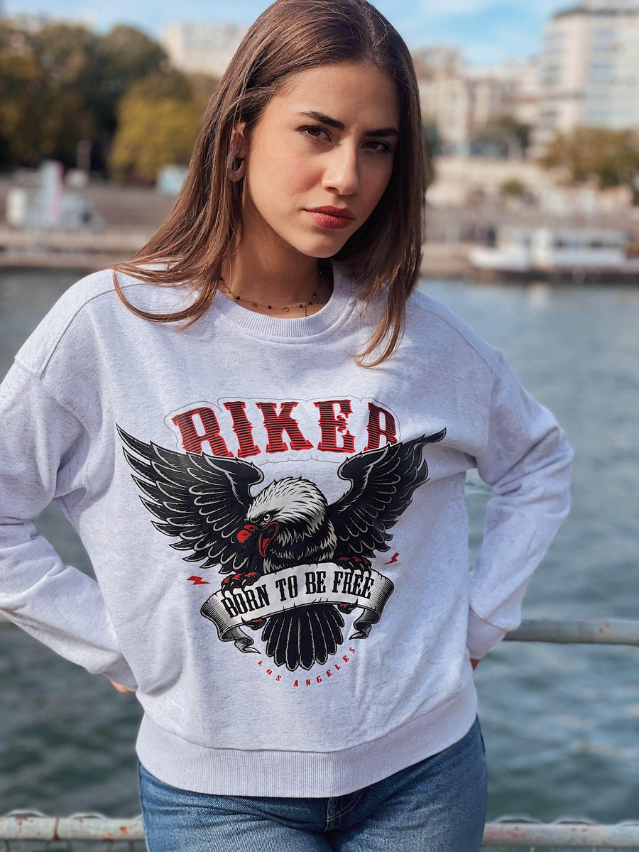 Sweatshirt Biker GEBOREN UM FREI ZU SEIN (-50%)