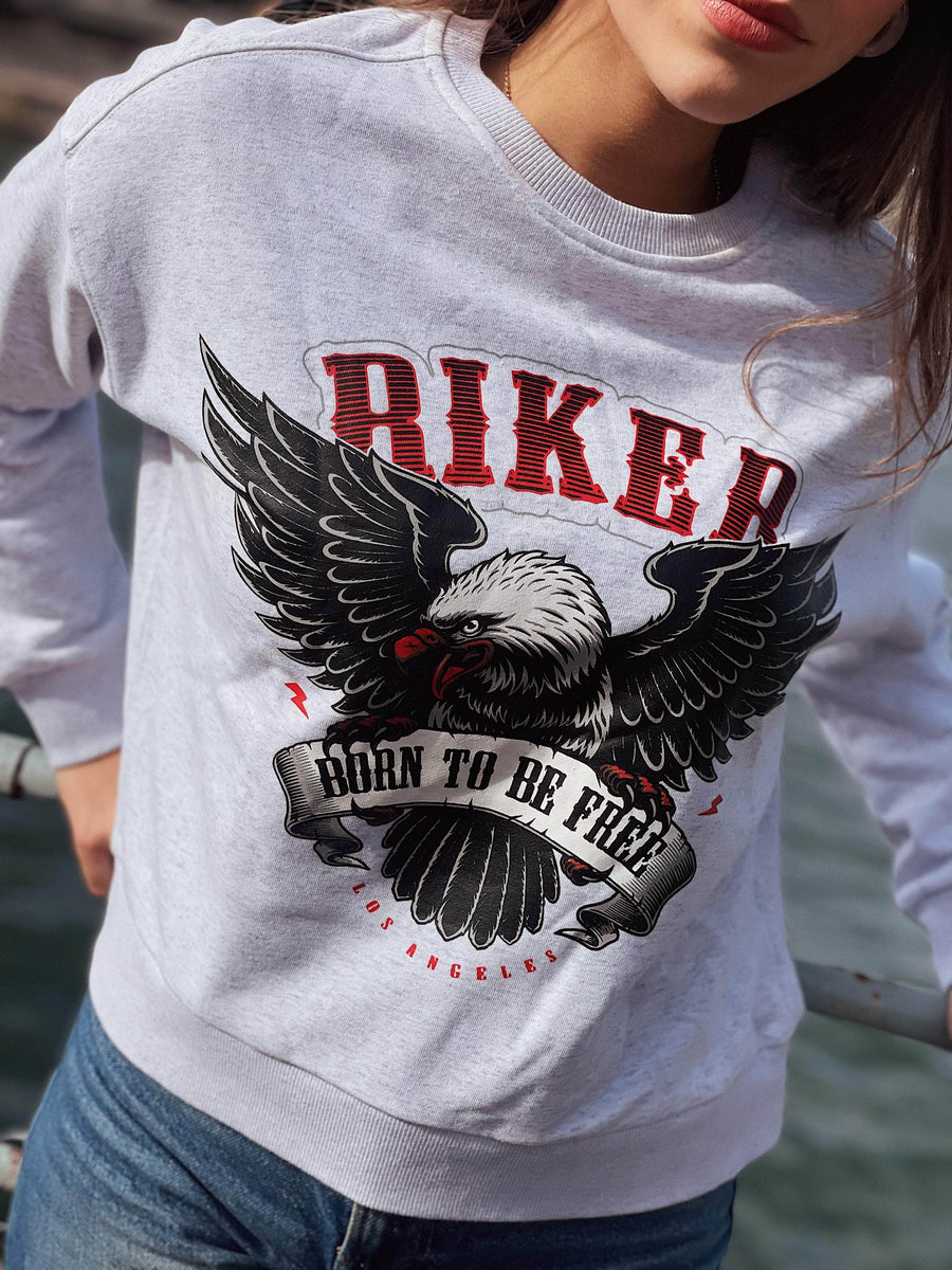 Sweatshirt Biker GEBOREN UM FREI ZU SEIN (-50%)